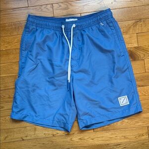 American Eagle Outfitters Men's Vibrant Blue Swim Trunks